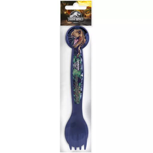 🦖 Ensemble de couverts en plastique – Jurassic World Tropical – 2 pièces