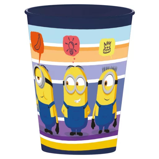 🍌 Gobelet rayé Minions – 260 ml