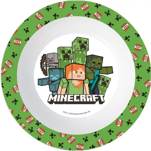💣 Assiette creuse Minecraft Creeper – 16 cm