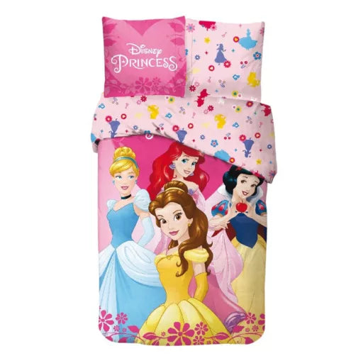 👑 Parure de lit Disney Princess Royal Dreams – 140×200 cm + taie 65×65 cm