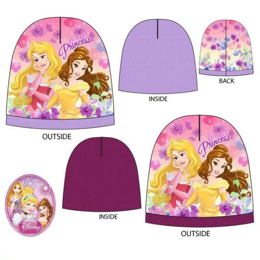 👑 Bonnet Disney Princess pour enfants – Lot de 2