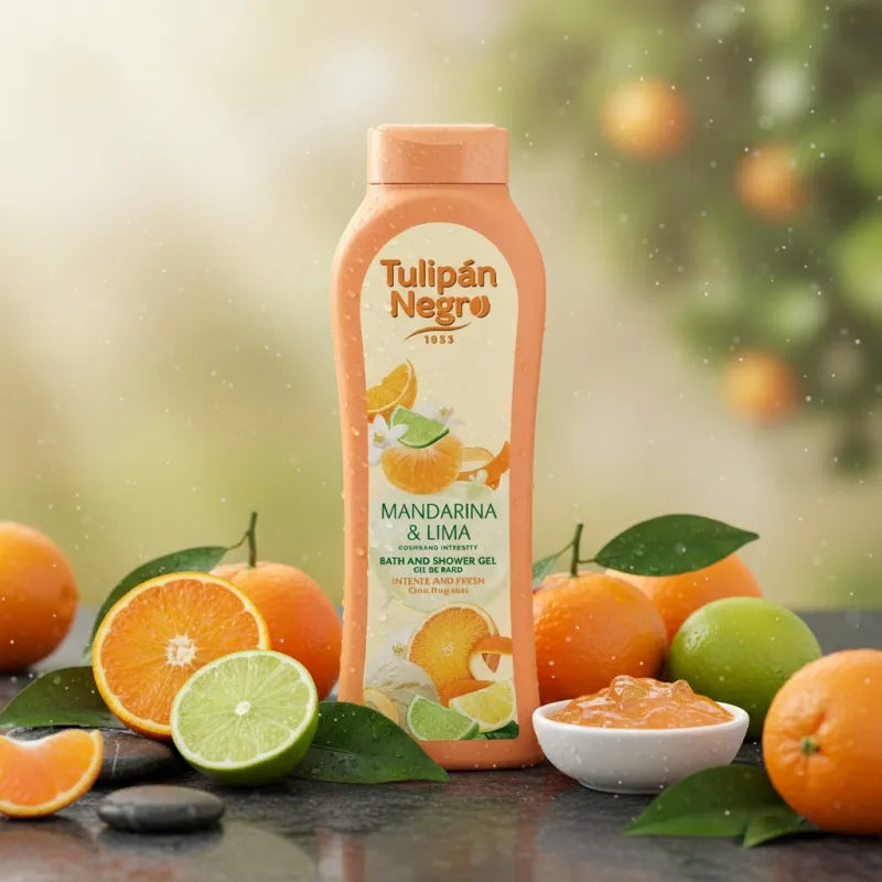 🍊💚 Gel Douche Mandarina & Lima – Tulipán Negro