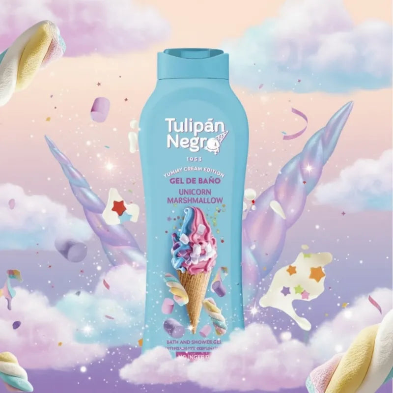 🦄🍬 Gel Douche Unicorn Marshmallow – Tulipán Negro