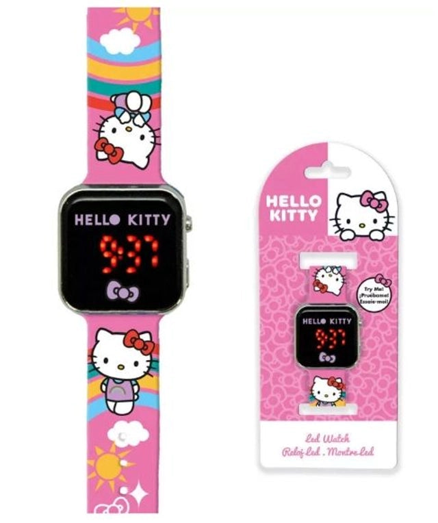 Montre Digitale LED Hello Kitty Rainbow – L’Heure des câlins arc-en-ciel a sonné ! 🐱✨