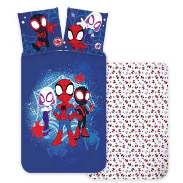 🕷️🕸️ Parure de lit enfant Spiderman City Adventures – 100 x 135 cm