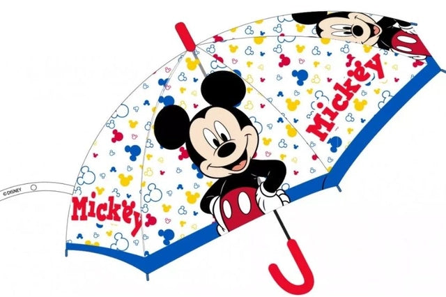 Parapluie Transparent Semi-Automatique Mickey – Ø74 cm de Sourires pour Petits Explorateurs ☔🎉