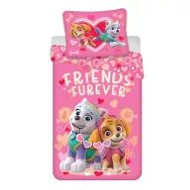 🌸🐾 Parure de lit enfant Paw Patrol – Stella & Everest Friends Furever✨