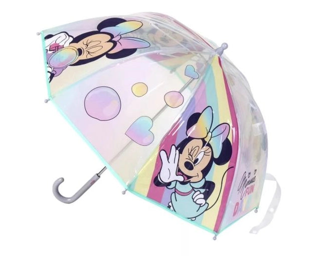Parapluie Transparent Minnie Fun Days – Ø71 cm de Bonne Humeur pour Petites Coquettes ☔✨