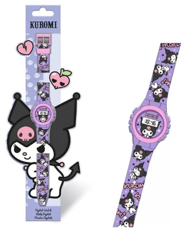 Montre Digitale Hello Kitty Kuromi – L’Heure des Copines Rebelles a Sonné ! ⏰🎀
