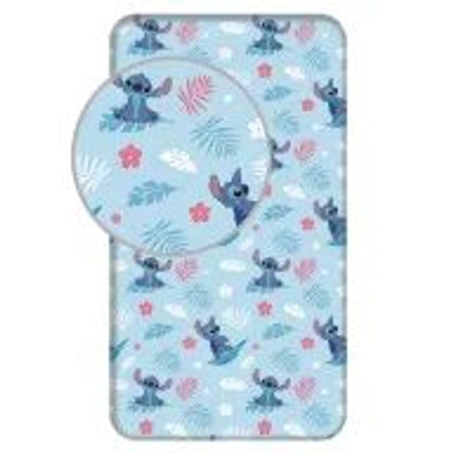 💙 Drap-housse Disney Lilo & Stitch – Bleu🐾✨