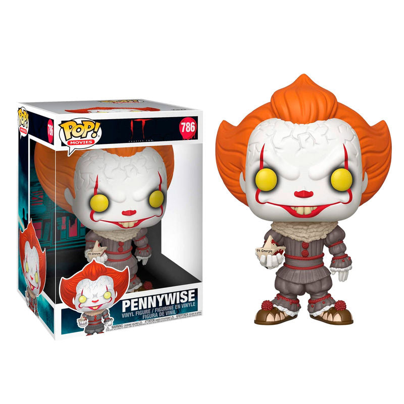 🎈🚢 Figurine POP! IT Chapitre 2 : Pennywise avec bateau – 25 cm