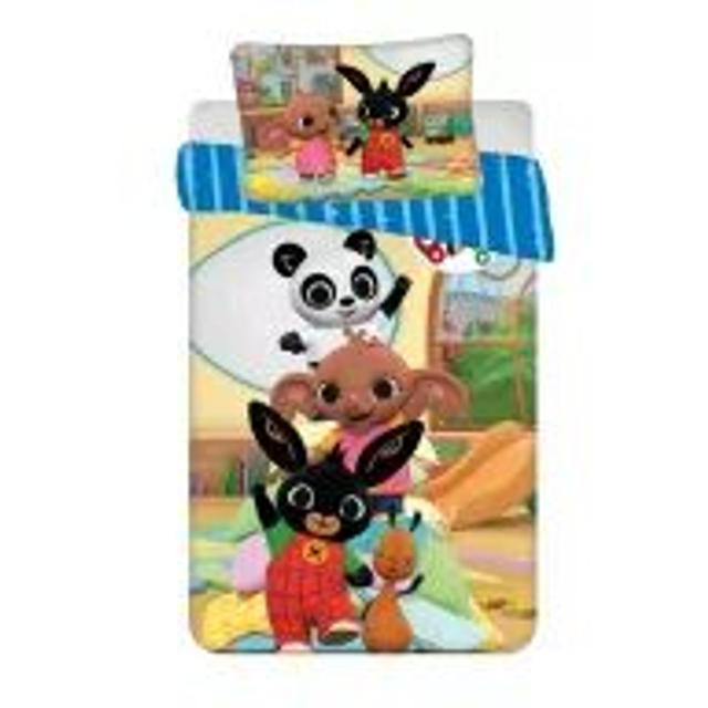 🐰🌟 Parure de lit enfant Bing – Tower 🛏️💛