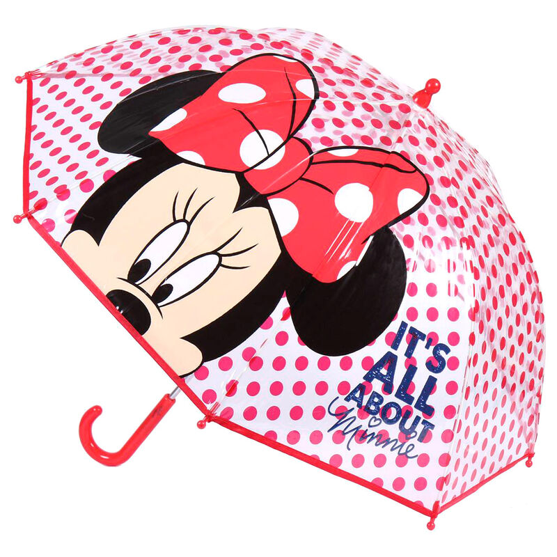 ☔🎀 Parapluie manuel Disney Minnie Mouse – 45 cm