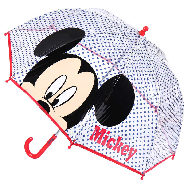 ☔🐭 Pré‑commande – Parapluie manuel Disney Mickey Mouse Bubble – 45 cm