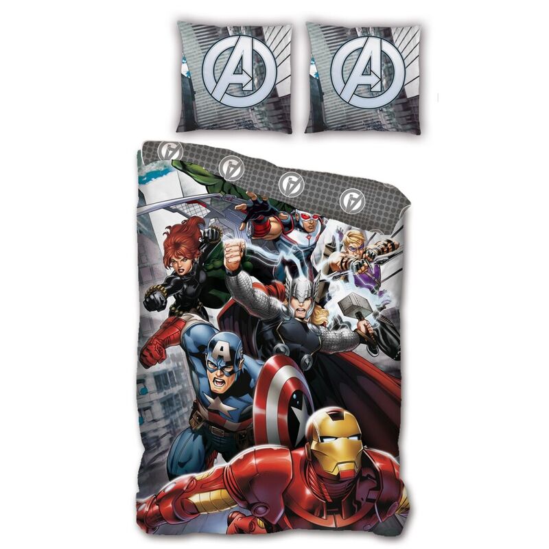 🛡️✨ Housse de couette Avengers Marvel en microfibre – 140 × 200 cm
