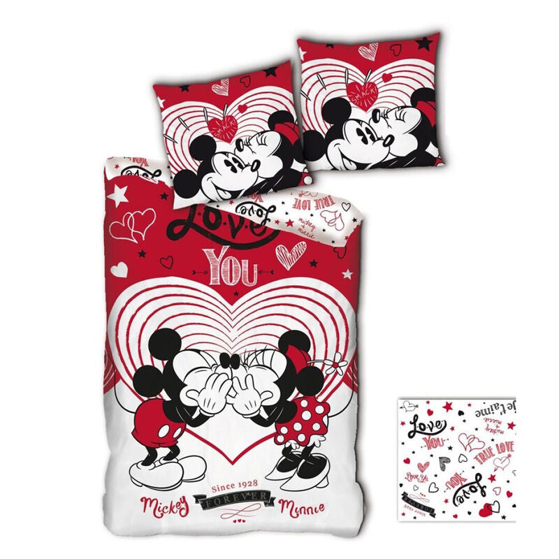 🎀✨ Housse de couette Minnie Disney en microfibre – 140 × 200 cm