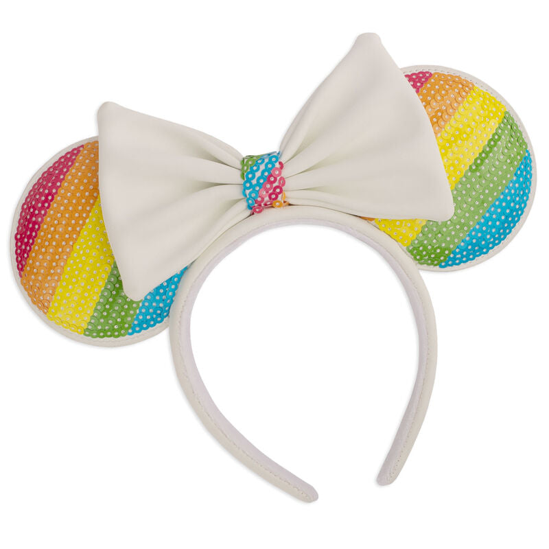 🌈🎀 Serre‑tête Disney Minnie Mouse Arc‑en‑ciel – Loungefly