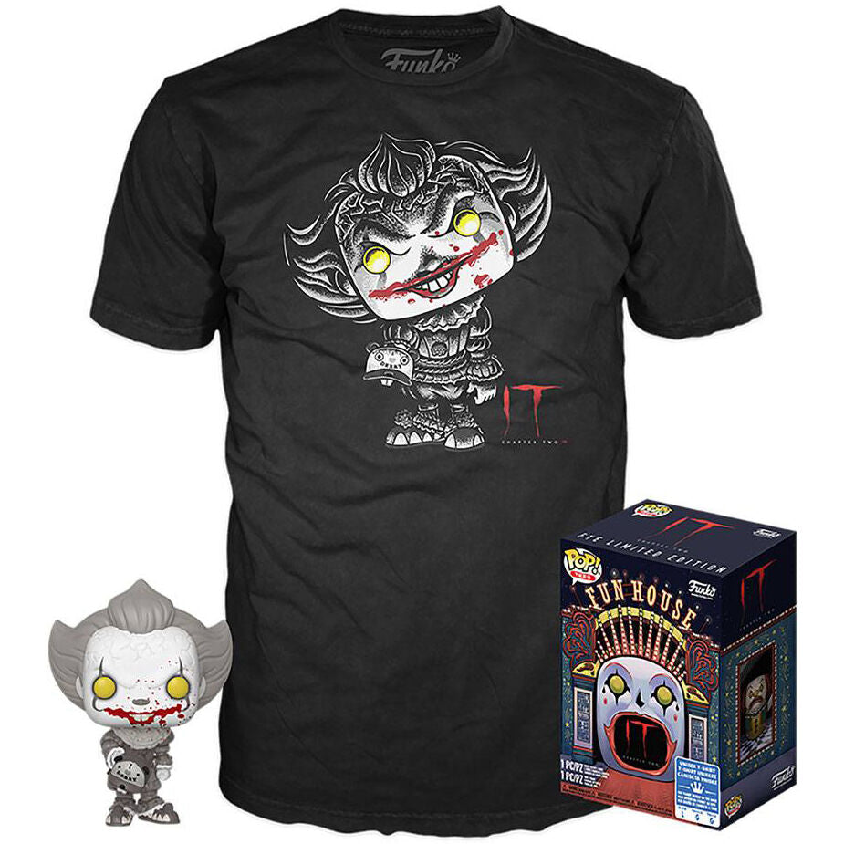 🎈👕 Coffret IT 2 Pennywise – Figurine POP! & T-shirt exclusif (M)
