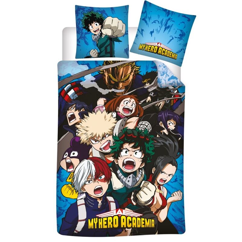 🦸♂️🔥 Pré‑commande – Housse de couette My Hero Academia – 140 × 200 cm