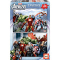 💥🧩 Puzzles Avengers Marvel – 2 × 100 pièces