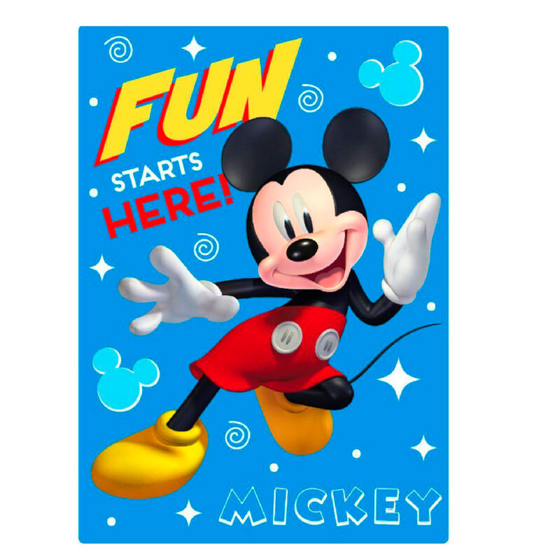 🛏️🐭 Couverture polaire Disney Mickey Mouse – 100 × 140 cm
