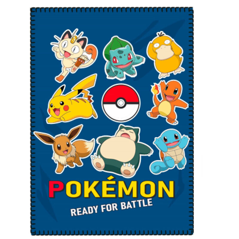 🛏️⚡ Couverture polaire Pokémon – 100 x 140 cm