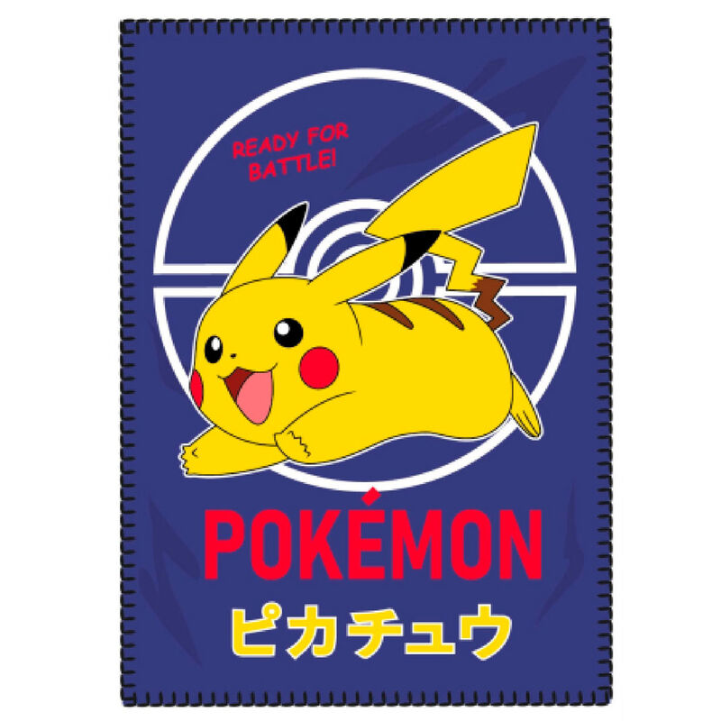 🛏️⚡ Couverture polaire Pokémon  – 100 × 140 cm