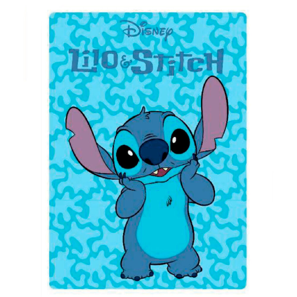 🛏️💙 Couverture polaire Stitch – Disney 100 x 140 cm