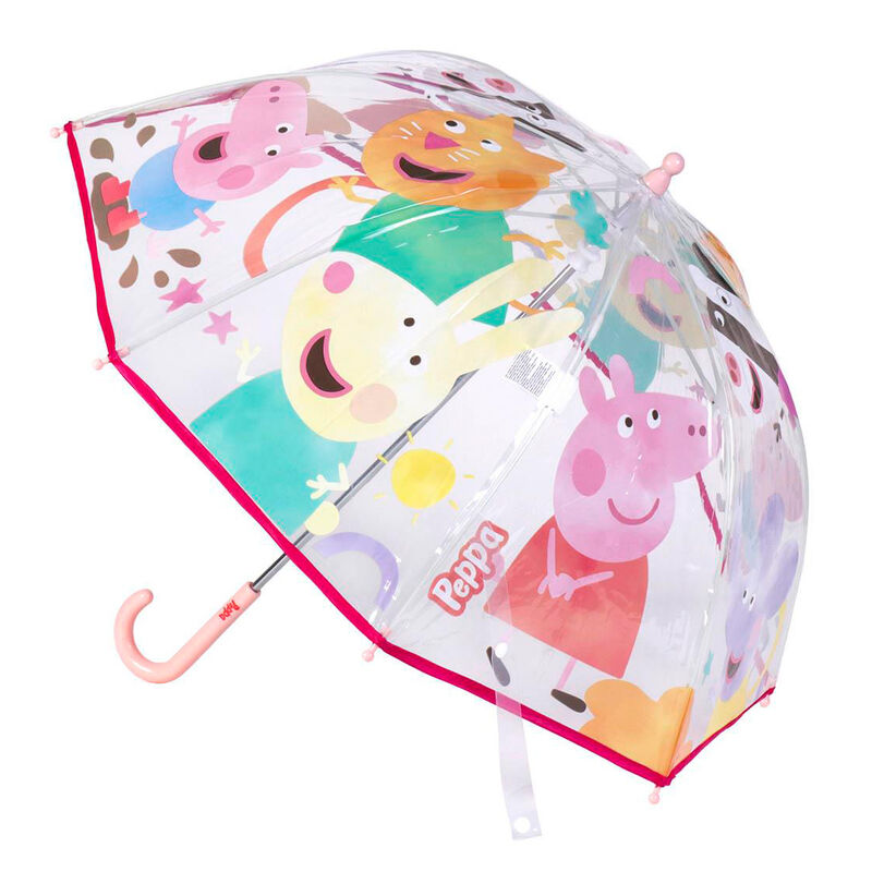 ☔🐷 Parapluie manuel Peppa Pig Bubble – 45 cm
