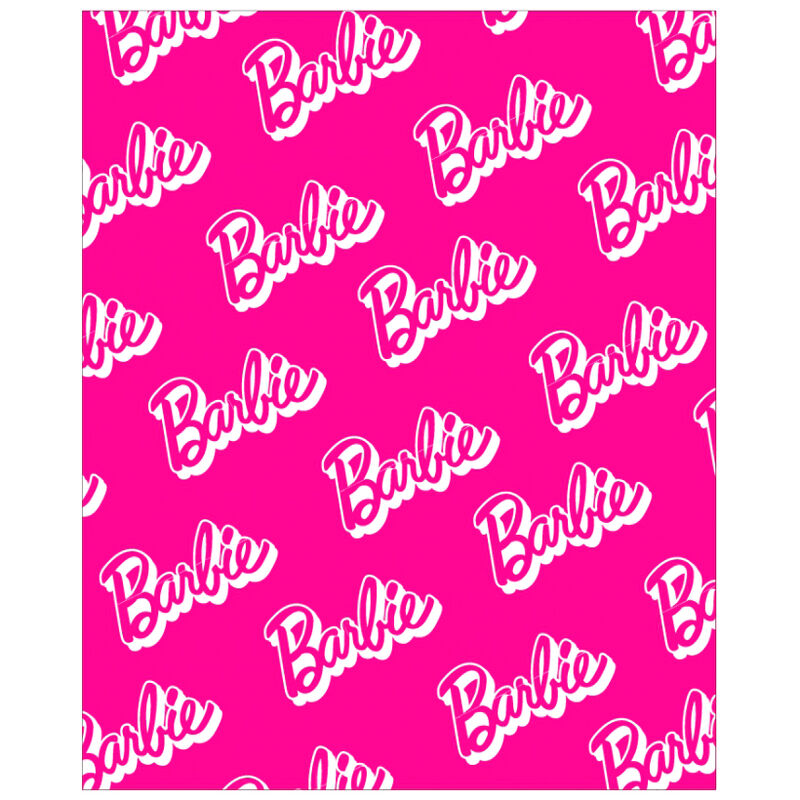 🛏️🎀 Couverture Barbie Corail – 120 × 150 cm