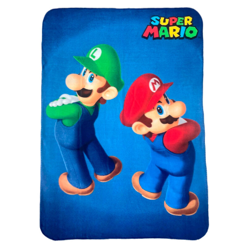 🍄🛏️ Couverture polaire Super Mario Bros – 100 x 140 cm