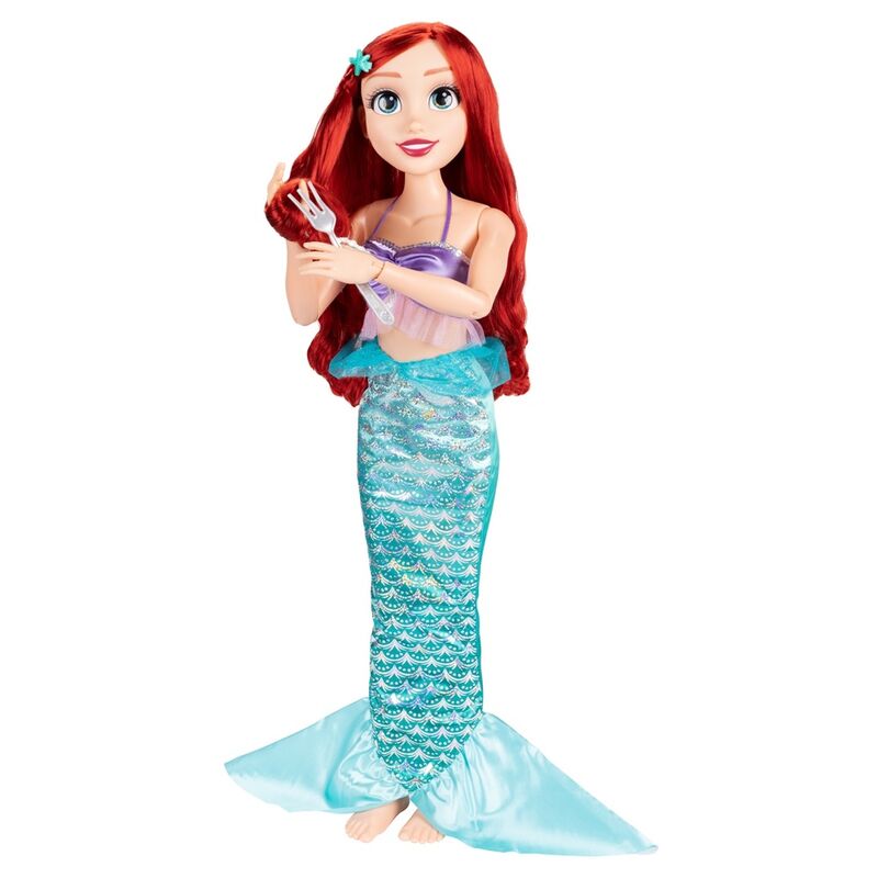 🧜‍♀️ Poupée Ariel 80 cm – Disney La Petite Sirène 🌊