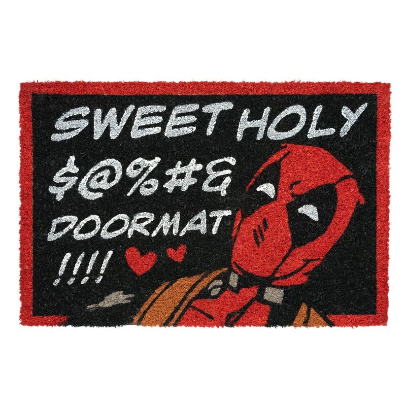 🔫🖤 Tapis de Porte Marvel Deadpool – 60 × 40 cm