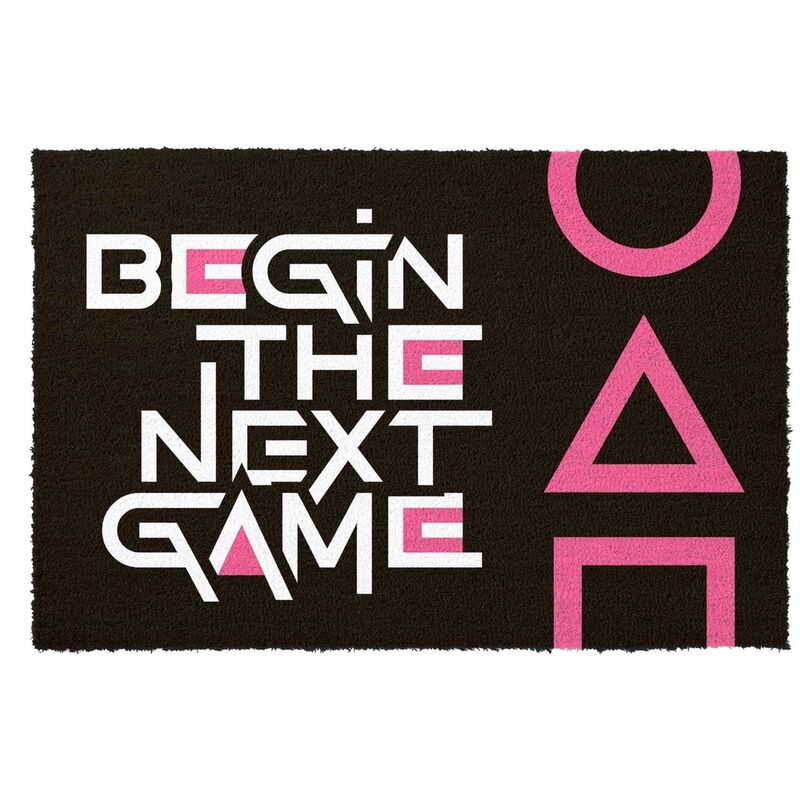 🟥🔺 Paillasson Squid Game – “Jeu de Calamars” – 60 × 40 cm