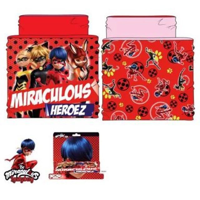 🐞 Écharpe / Tour de Cou Enfant Miraculous Ladybug – Lot de 2