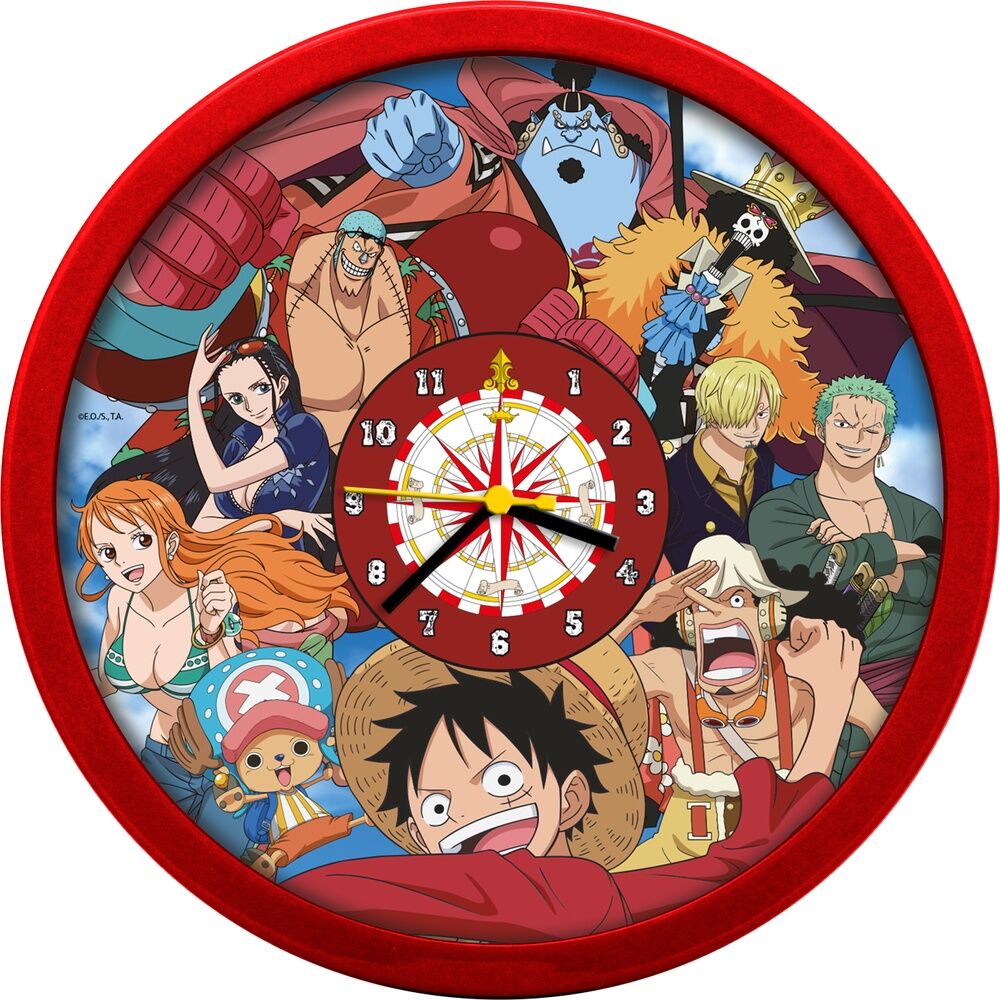 ☠️🕒 Horloge Murale One Piece – 24,5 cm