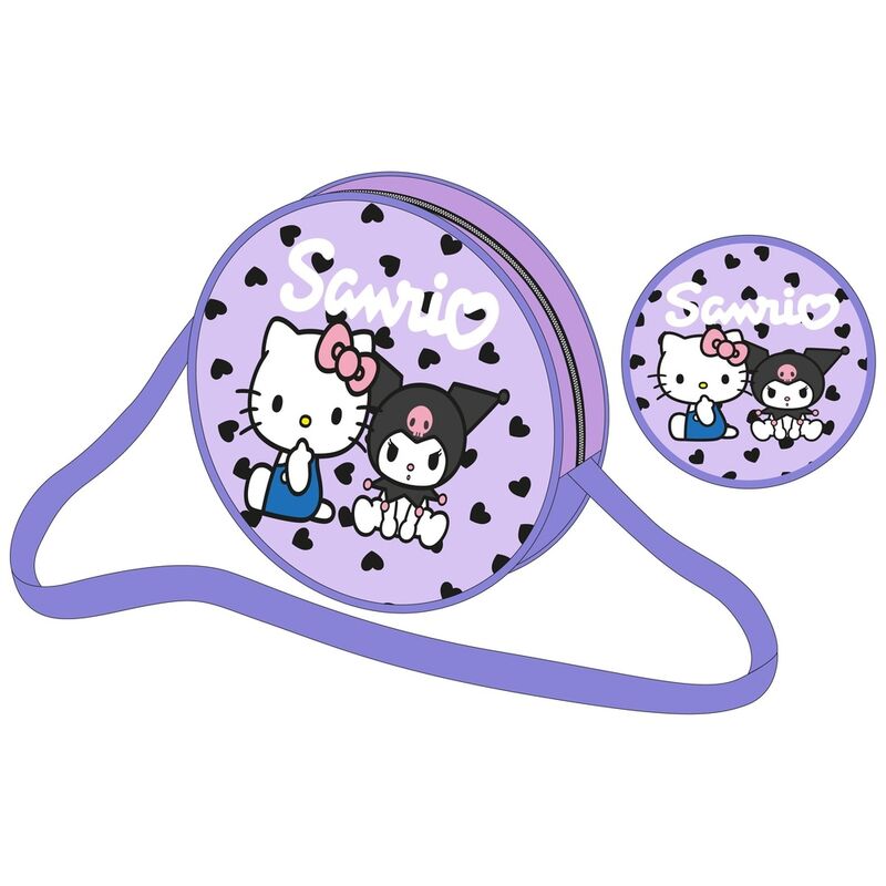 🎀😈🎒 Sac bandoulière Kuromi & Hello Kitty – Sanrio
