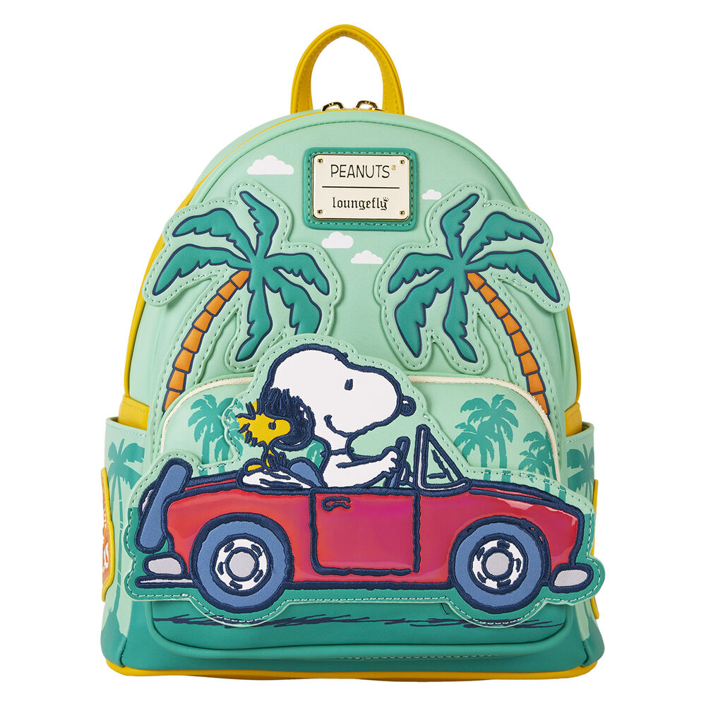 🚗🐶 Sac à dos Peanuts Snoopy Road Trip – Loungefly (26 cm)