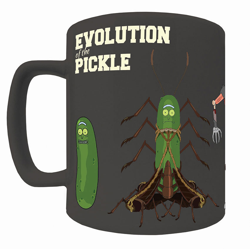 🥒☕ Mug Pickle Rick – Rick et Morty – avec housse en peluche – 440 ml