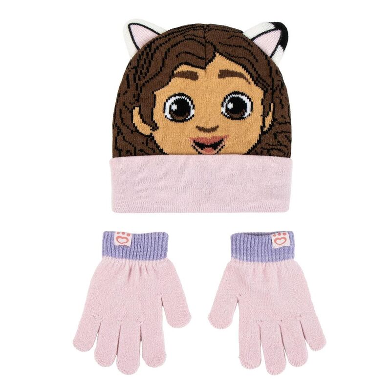 🐱🎀 Ensemble Hiver Gabby – Chapeau & Gants