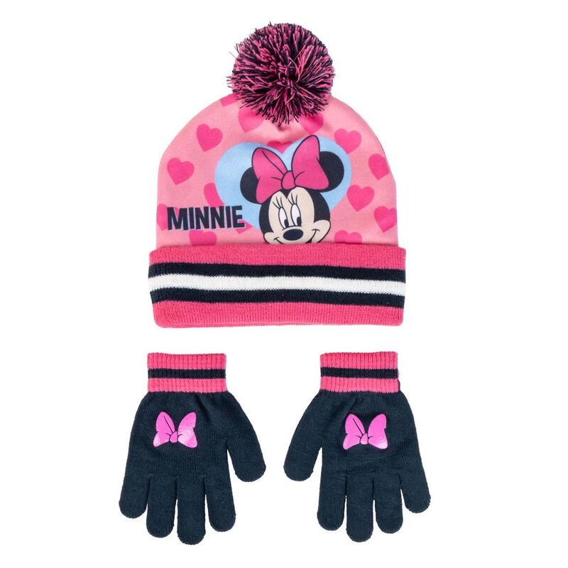 🎀🧤 Ensemble Hiver Minnie Mouse – Chapeau & Gants