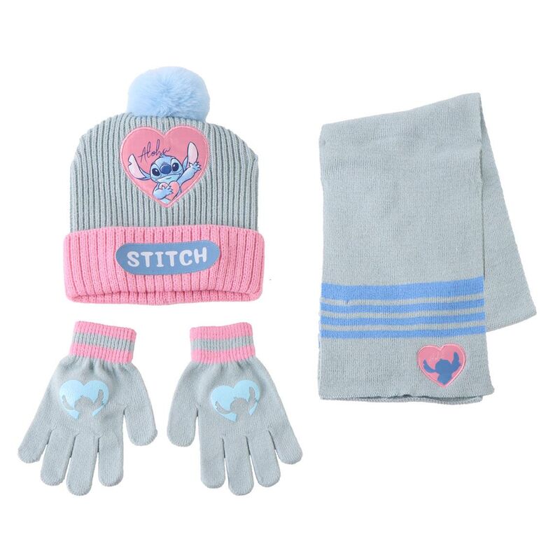 🧢🧤 Ensemble Hiver Stitch – Bonnet, Gants & Cache-cou