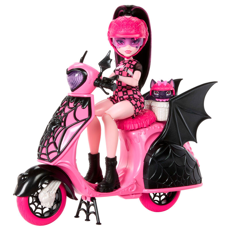 🛵 Monster High Draculaura + Scooter – Virée Glamour & Ghoulish 💜