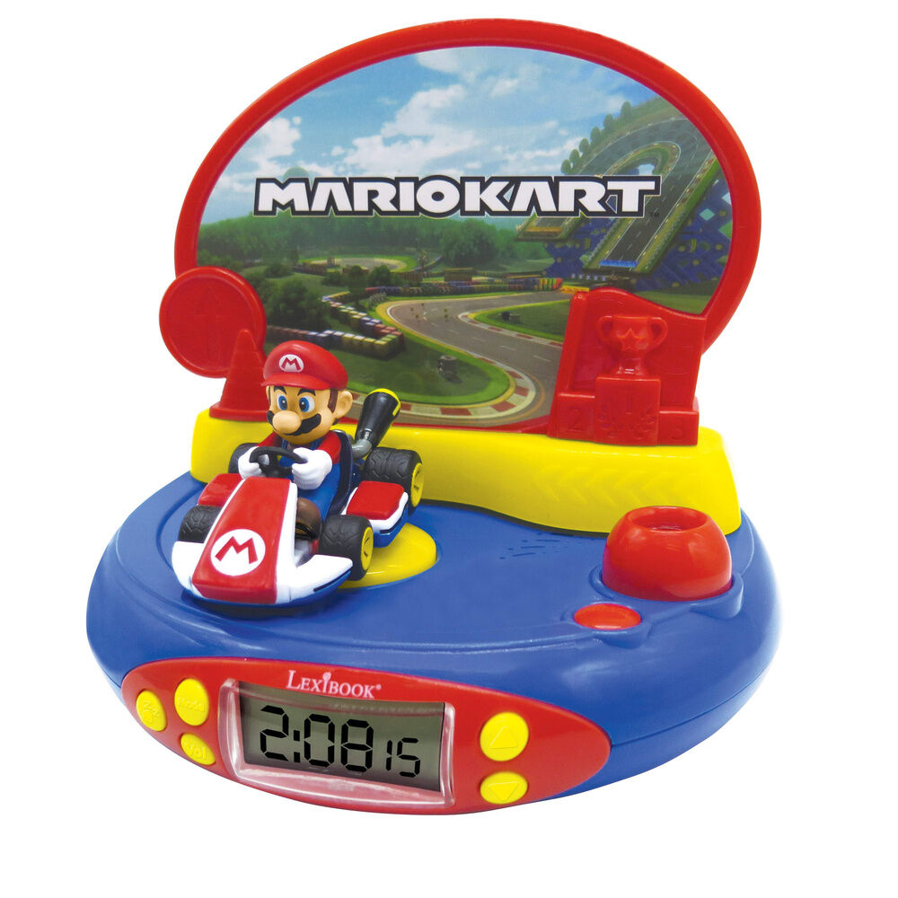 ⏰🏁 Réveil projecteur 3D – Mario Kart Nintendo
