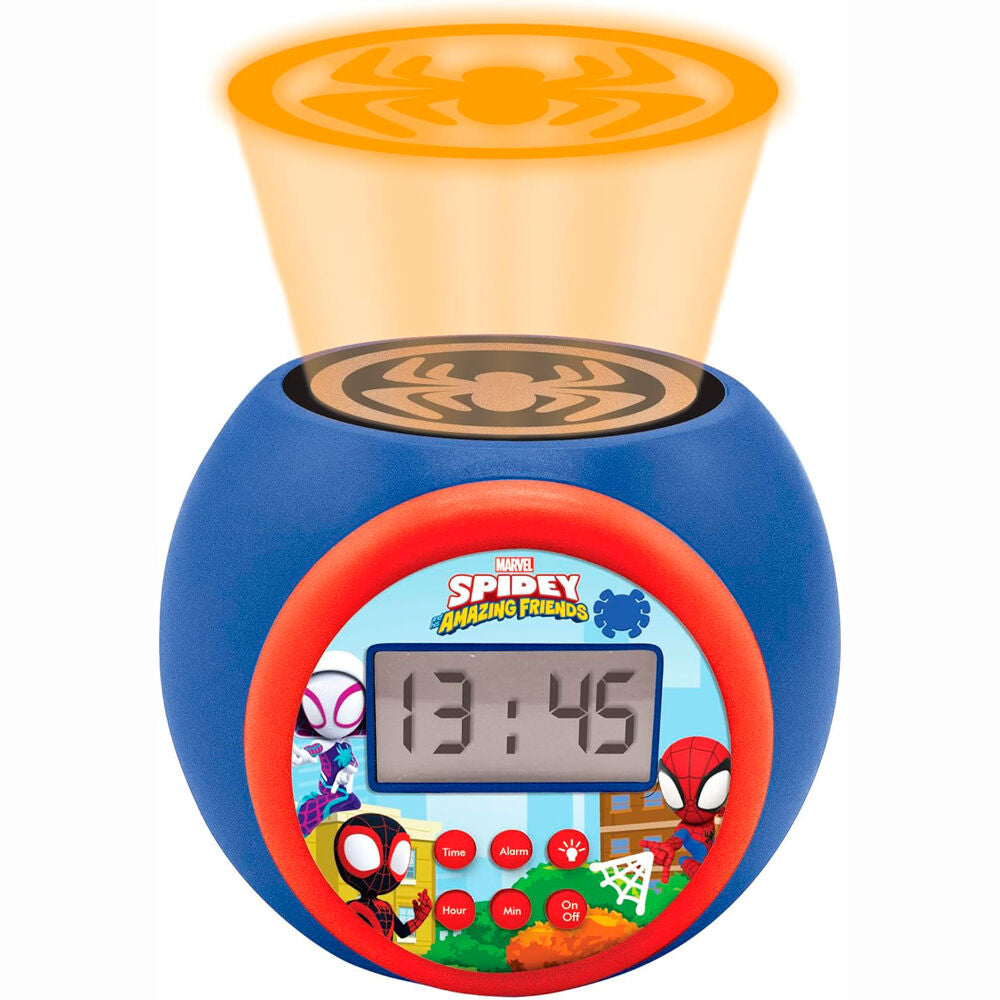 ⏰🕷️ Réveil projecteur – Spider-Man Marvel