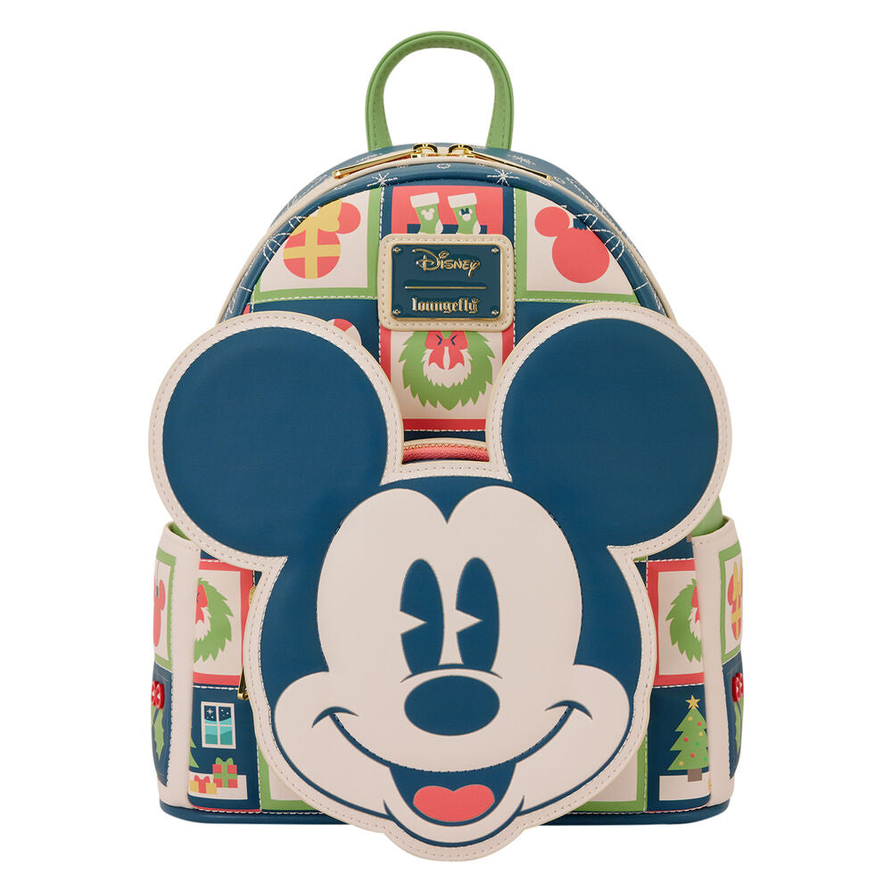 🎅 Loungefly Disney Mickey – Sac à dos Holiday 🎁