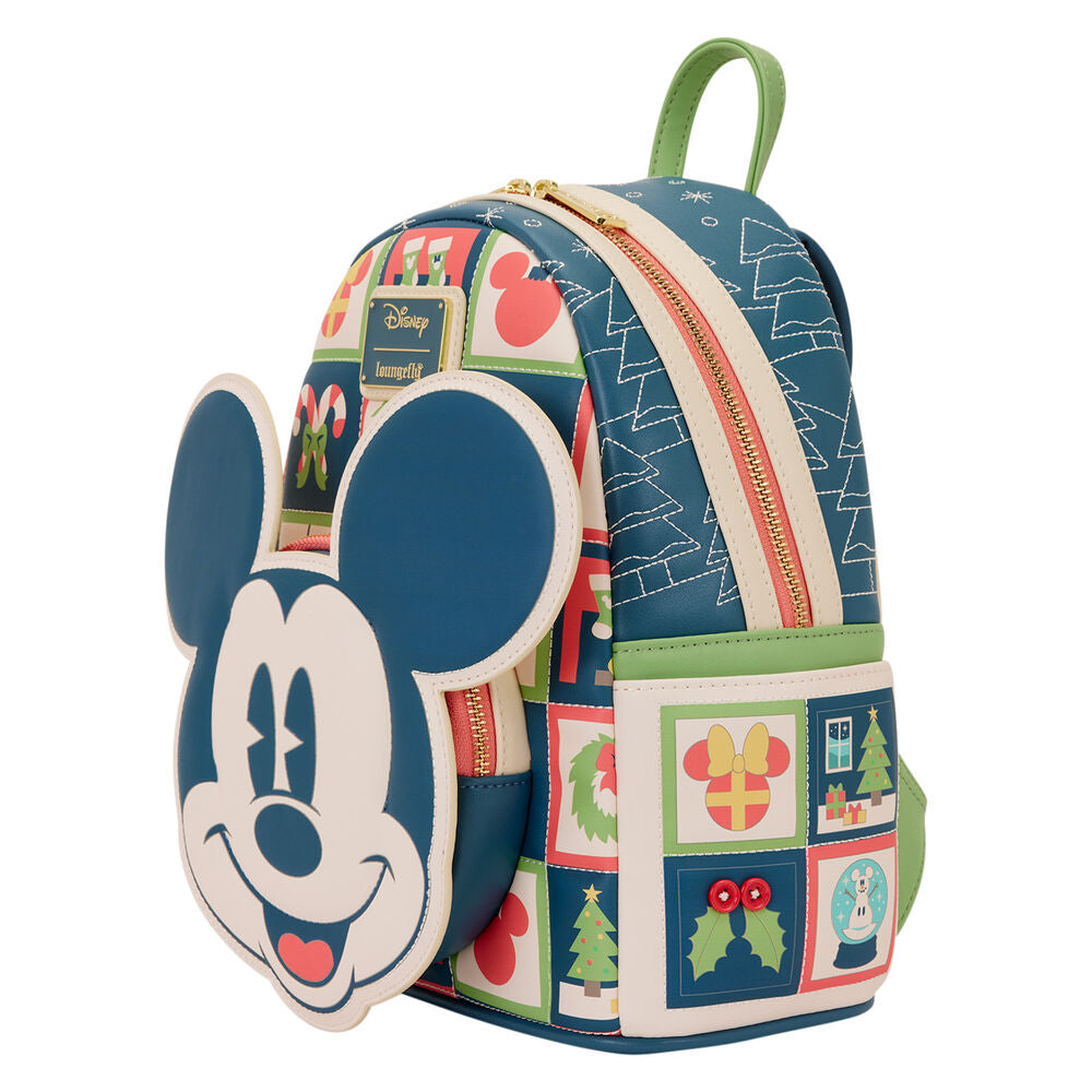 🎅 Loungefly Disney Mickey – Sac à dos Holiday 🎁