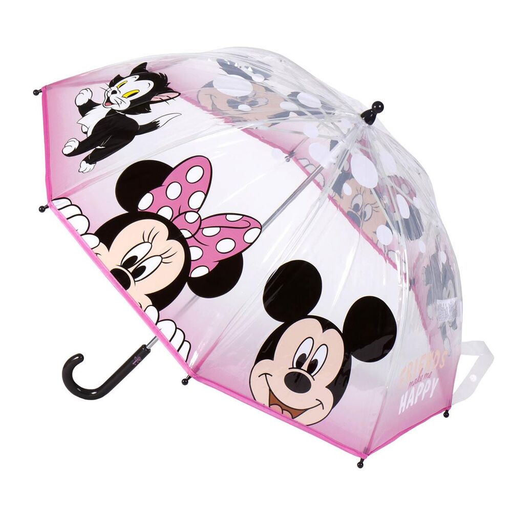 ☔🎀 Parapluie manuel Disney Minnie Mouse Bubble – 45 cm