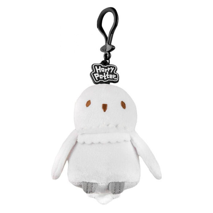 🦉🔑 Porte-clés en peluche Hedwige – Harry Potter – 11 cm
