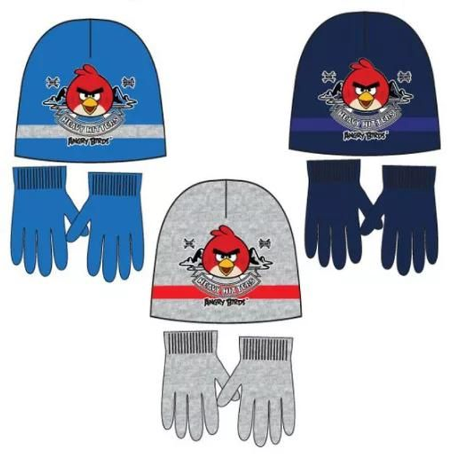 🔴 Ensemble Bonnet + Gants Angry Birds pour Enfants – Part Lot de 3